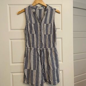 Kelly Renee striped romper, medium